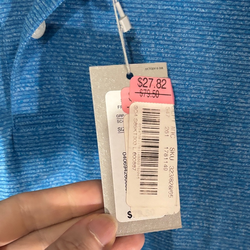 Daniel Cremieux Heathered Blue Short-Sleeve Polo - Picture 8 of 13